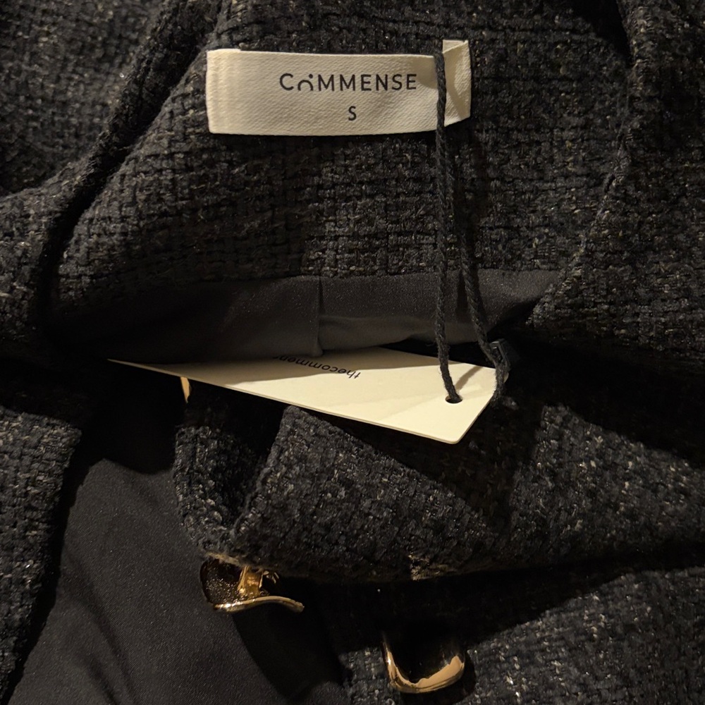 Commense Metal Button Tweed Vest & Shorts Set - Picture 6 of 6